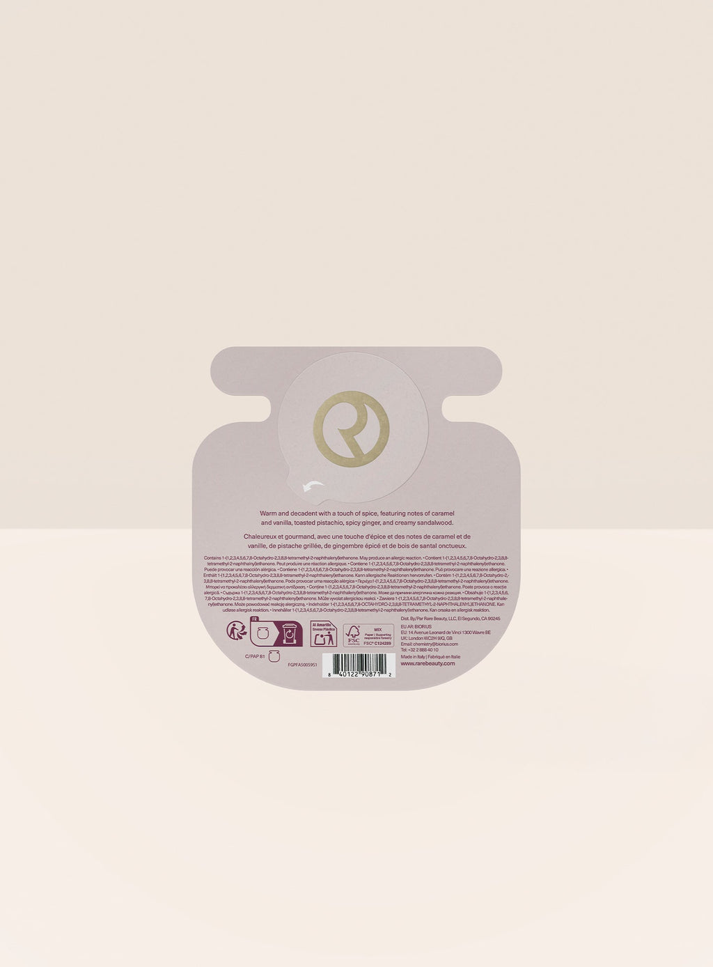 Rare Eau de Parfum Peel Away Card